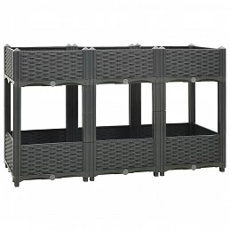 Acquista Fioriera Rialzata 120x40x71 cm in Polipropilene con riferimento GHV-310407 della ditta GARDENHOME