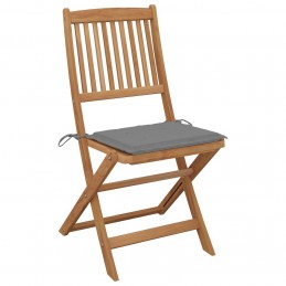 Acquista Sedie da Giardino Pieghevoli 6 pz con Cuscini Massello Acacia con riferimento GHV-3074995 della ditta GARDENHOME