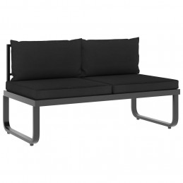 Acquista Set Divano da Giardino 5 pz ad Angolo Cuscini in Alluminio WPC con riferimento GHV-48655 della ditta GARDENHOME