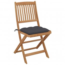 Acquista Sedie da Giardino Pieghevoli 6 pz con Cuscini Massello Acacia con riferimento GHV-3075009 della ditta GARDENHOME