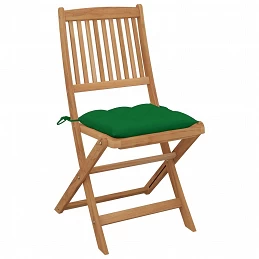 Acquista Sedie da Giardino Pieghevoli 6 pz con Cuscini Massello Acacia con riferimento GHV-3075014 della ditta GARDENHOME