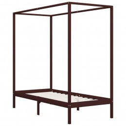 Acquista Giroletto a Baldacchino Marrone Scuro Massello Pino 100x200 cm con riferimento GHV-283269 della ditta GARDENHOME