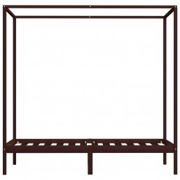 Acquista Giroletto a Baldacchino Marrone Scuro Massello Pino 100x200 cm con riferimento GHV-283269 della ditta GARDENHOME