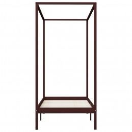 Acquista Giroletto a Baldacchino Marrone Scuro Massello Pino 100x200 cm con riferimento GHV-283269 della ditta GARDENHOME