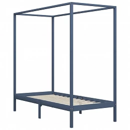 Acquista Giroletto a Baldacchino Grigio Legno Massello di Pino 90x200 cm con riferimento GHV-283274 della ditta GARDENHOME