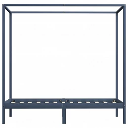 Acquista Giroletto a Baldacchino Grigio Legno Massello di Pino 90x200 cm con riferimento GHV-283274 della ditta GARDENHOME