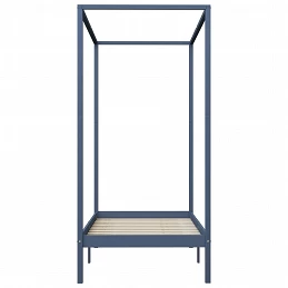 Acquista Giroletto a Baldacchino Grigio Legno Massello di Pino 90x200 cm con riferimento GHV-283274 della ditta GARDENHOME