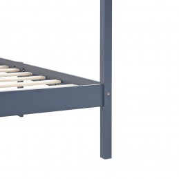 Acquista Giroletto a Baldacchino Grigio Legno Massello di Pino 100x200cm con riferimento GHV-283275 della ditta GARDENHOME