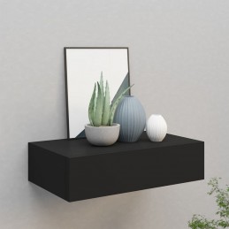 Acquista Scaffale con Cassetti da Parete Nero 40x23,5x10 cm in MDF con riferimento GHV-330243 della ditta GARDENHOME
