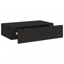 Acquista Scaffale con Cassetti da Parete Nero 40x23,5x10 cm in MDF con riferimento GHV-330243 della ditta GARDENHOME