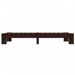 Acquista Giroletto Marrone Scuro in Legno Massello di Pino 90x200 cm con riferimento GHV-283298 della ditta GARDENHOME