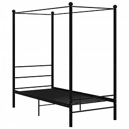 Acquista Letto a Baldacchino Nero in Metallo 100x200 cm con riferimento GHV-325054 della ditta GARDENHOME