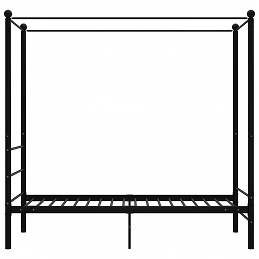 Acquista Letto a Baldacchino Nero in Metallo 100x200 cm con riferimento GHV-325054 della ditta GARDENHOME