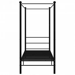 Acquista Letto a Baldacchino Nero in Metallo 100x200 cm con riferimento GHV-325054 della ditta GARDENHOME