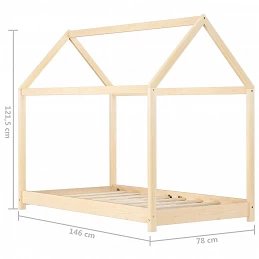 Acquista Giroletto per Bambini in Legno Massello di Pino 70x140 cm con riferimento GHV-283346 della ditta GARDENHOME
