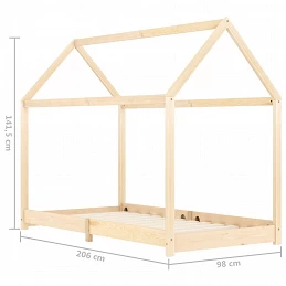 Acquista Giroletto per Bambini in Legno Massello di Pino 90x200 cm con riferimento GHV-283348 della ditta GARDENHOME