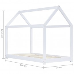 Acquista Giroletto per Bambini Bianco in Massello di Pino 70x140 cm con riferimento GHV-283349 della ditta GARDENHOME