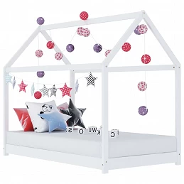 Acquista Giroletto per Bambini Bianco in Massello di Pino 80x160 cm con riferimento GHV-283350 della ditta GARDENHOME