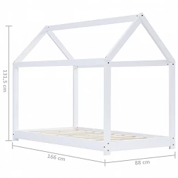 Acquista Giroletto per Bambini Bianco in Massello di Pino 80x160 cm con riferimento GHV-283350 della ditta GARDENHOME