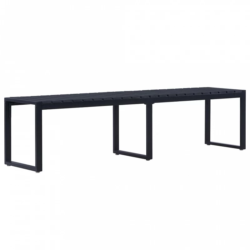 Acquista Panchina da Giardino 180 cm in Pannello PS Nero con riferimento GHV-49493 della ditta GARDENHOME