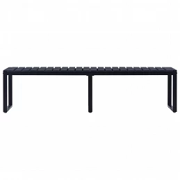 Acquista Panchina da Giardino 180 cm in Pannello PS Nero con riferimento GHV-49493 della ditta GARDENHOME