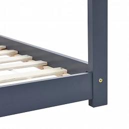 Acquista Giroletto per Bambini Grigio in Legno Massello di Pino 80x160cm con riferimento GHV-283353 della ditta GARDENHOME