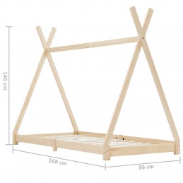Acquista Giroletto per Bambini in Legno Massello di Pino 80x160 cm con riferimento GHV-283356 della ditta GARDENHOME