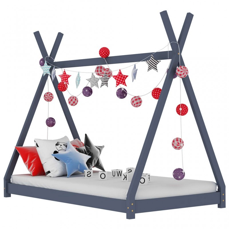Acquista Giroletto per Bambini Grigio in Massello di Pino 70x140 cm con riferimento GHV-283361 della ditta GARDENHOME