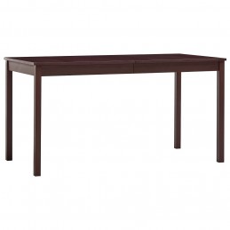 Acquista Tavolo da Pranzo Marrone Scuro 140x70x73 cm in Legno di Pino con riferimento GHV-283401 della ditta GARDENHOME