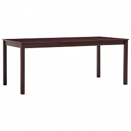 Acquista Tavolo da Pranzo Marrone Scuro 180x90x73 cm in Legno di Pino con riferimento GHV-283407 della ditta GARDENHOME