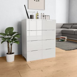 Acquista Credenza con Finitura Lucida Bianca 60x35x80 cm in Truciolato con riferimento GHV-283712 della ditta GARDENHOME