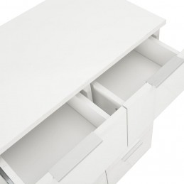 Acquista Credenza con Finitura Lucida Bianca 60x35x80 cm in Truciolato con riferimento GHV-283712 della ditta GARDENHOME