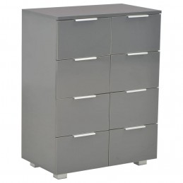 Acquista Credenza con Finitura Lucida Grigia 60x35x80 cm in Truciolato con riferimento GHV-283714 della ditta GARDENHOME