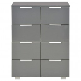 Acquista Credenza con Finitura Lucida Grigia 60x35x80 cm in Truciolato con riferimento GHV-283714 della ditta GARDENHOME