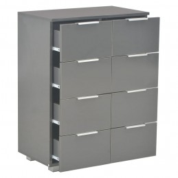 Acquista Credenza con Finitura Lucida Grigia 60x35x80 cm in Truciolato con riferimento GHV-283714 della ditta GARDENHOME