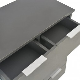 Acquista Credenza con Finitura Lucida Grigia 60x35x80 cm in Truciolato con riferimento GHV-283714 della ditta GARDENHOME