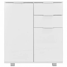 Acquista Credenza con Finitura Lucida Bianca 71x35x80 cm in Truciolato con riferimento GHV-283715 della ditta GARDENHOME