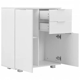 Acquista Credenza con Finitura Lucida Bianca 71x35x80 cm in Truciolato con riferimento GHV-283715 della ditta GARDENHOME