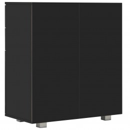 Acquista Credenza con Finitura Lucida Nera 71x35x80 cm in Truciolato con riferimento GHV-283716 della ditta GARDENHOME