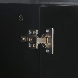 Acquista Credenza con Finitura Lucida Nera 71x35x80 cm in Truciolato con riferimento GHV-283716 della ditta GARDENHOME