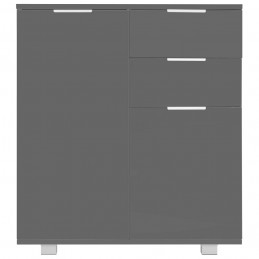 Acquista Credenza con Finitura Lucida Grigia 71x35x80 cm in Truciolato con riferimento GHV-283717 della ditta GARDENHOME