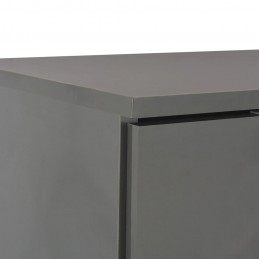 Acquista Credenza con Finitura Lucida Grigia 71x35x80 cm in Truciolato con riferimento GHV-283717 della ditta GARDENHOME