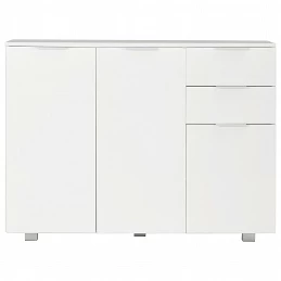Acquista Credenza Bianco Lucido 107x35x80,5 cm con riferimento GHV-283718 della ditta GARDENHOME
