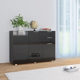 Acquista Credenza con Finitura Lucida Nera 107x35x76 cm con riferimento GHV-283719 della ditta GARDENHOME