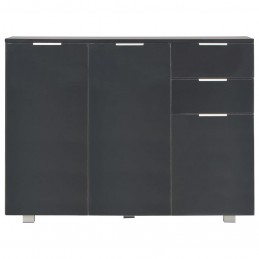 Acquista Credenza con Finitura Lucida Nera 107x35x76 cm con riferimento GHV-283719 della ditta GARDENHOME