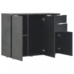 Acquista Credenza con Finitura Lucida Nera 107x35x76 cm con riferimento GHV-283719 della ditta GARDENHOME