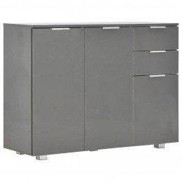Acquista Credenza con Finitura Lucida Grigia 107x35x76 cm con riferimento GHV-283720 della ditta GARDENHOME