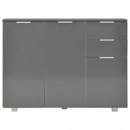 Acquista Credenza con Finitura Lucida Grigia 107x35x76 cm con riferimento GHV-283720 della ditta GARDENHOME