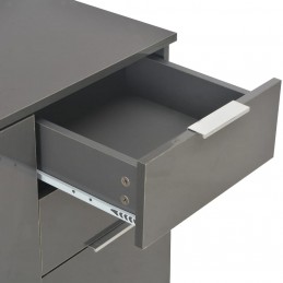 Acquista Credenza con Finitura Lucida Grigia 107x35x76 cm con riferimento GHV-283720 della ditta GARDENHOME