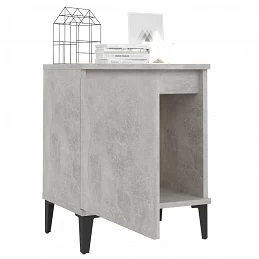 Acquista Comodini con Gambe in Metallo 2 pz Grigio Cemento 40x30x50 cm con riferimento GHV-805842 della ditta GARDENHOME